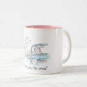 Compulsieve Worrier-Mok Tweekleurige Koffiemok (Voorkant rechts)