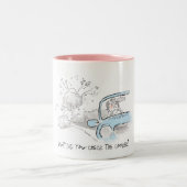 Compulsieve Worrier-Mok Tweekleurige Koffiemok (Center)