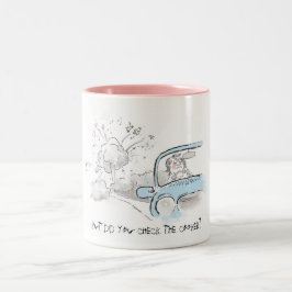 Compulsieve Worrier-Mok Tweekleurige Koffiemok