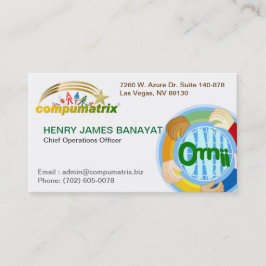 Compumatrix Calling Card Contactkaartje