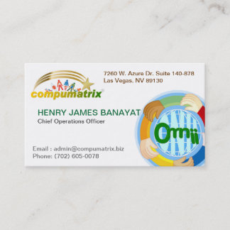 Compumatrix Calling Card Contactkaartje
