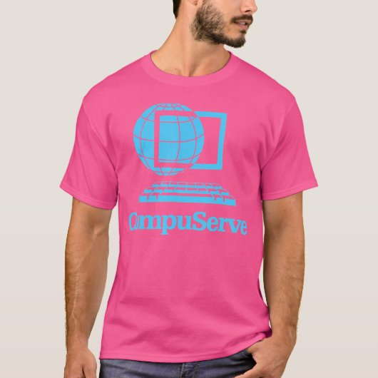 Compuserve Internet voor mannen T-shirt (Voorkant)