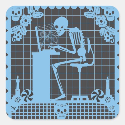 Computadora Muerto Sticker Set (Voorkant)