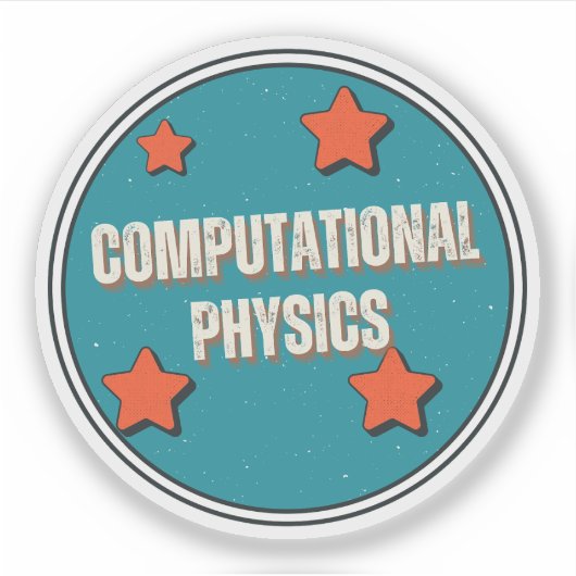 computationele fysica sticker (Voorkant)