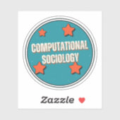 computationele sociologie sticker (Vel)