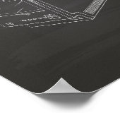 Computer 1986 Patent Art Chalkboard Poster (Hoek)