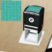 Computer 1s en 0s - het Binaire Blok van de Gegeve Zelfinktende Stempel