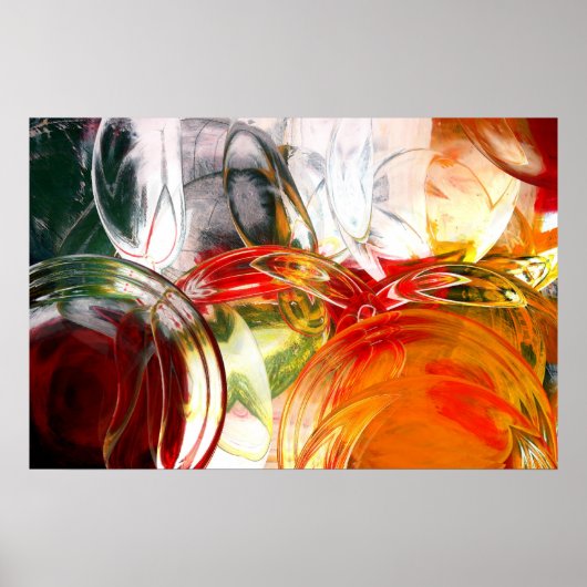 Computer Abstract Posters - Digitale kunstafdrukke (Voorkant)