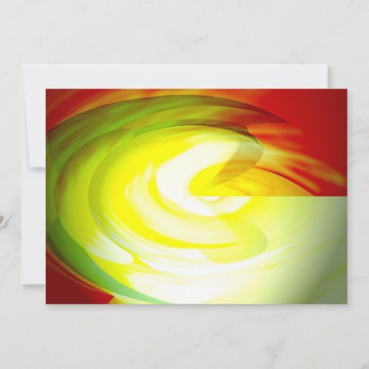 Computer Abstracte Kunstuitnodigingen Kaart (Voorkant)