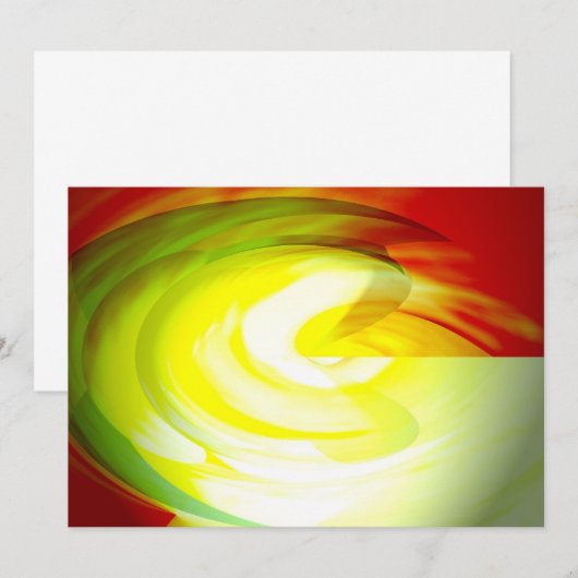 Computer Abstracte Kunstuitnodigingen Kaart (Voorkant / Achterkant)