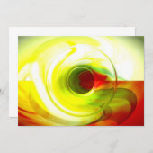 Computer Abstracte Uitnodiging (Voorkant / Achterkant)