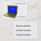 Computer afbeelding voor Bedrijven - Kaart Visitekaartje (Voorkant / Achterkant)