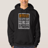 Computer Analyst Because Miracle Worker Funny Men Hoodie (Voorkant)
