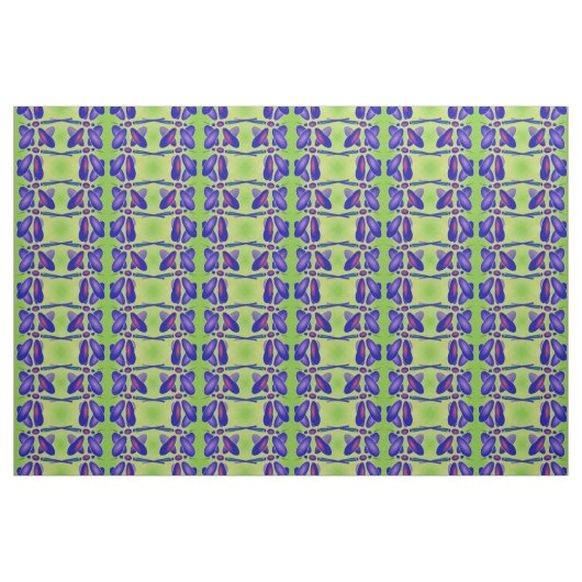 Computer Art Dragonfly (kalkgroen) Stof (Yard (91,4 cm))