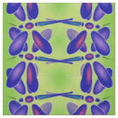 Computer Art Dragonfly (kalkgroen) Stof (Swatch)