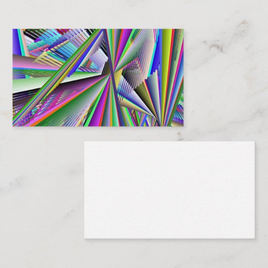 Computer art lines visitekaartje (Voorkant / Achterkant)