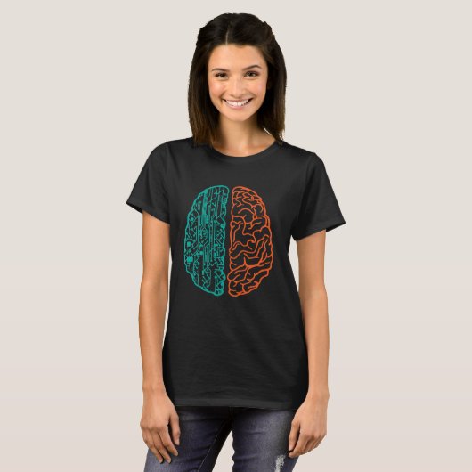 Computer Binaire Code Programmeur - Software Ontwi T-shirt (Voorkant volledig)