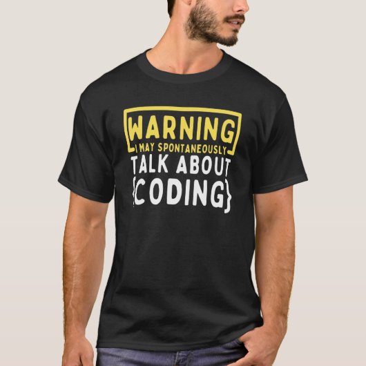 Computer Binary Code Programmer Programmer Codi T-shirt (Voorkant)