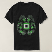 Computer Brain Circuit Board T-shirt (Design voorkant)