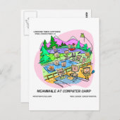 Computer Camp Funny T - shirts Mokken Gifts, enz. Briefkaart (Voorkant / Achterkant)