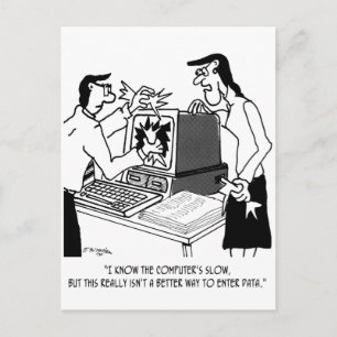 Computer Cartoon 1870 Briefkaart