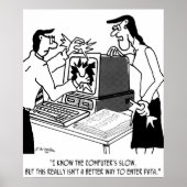 Computer Cartoon 1870 Poster (Voorkant)