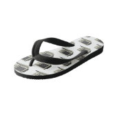 Computer cartoon illustratie  kinder teenslippers (Schuin)