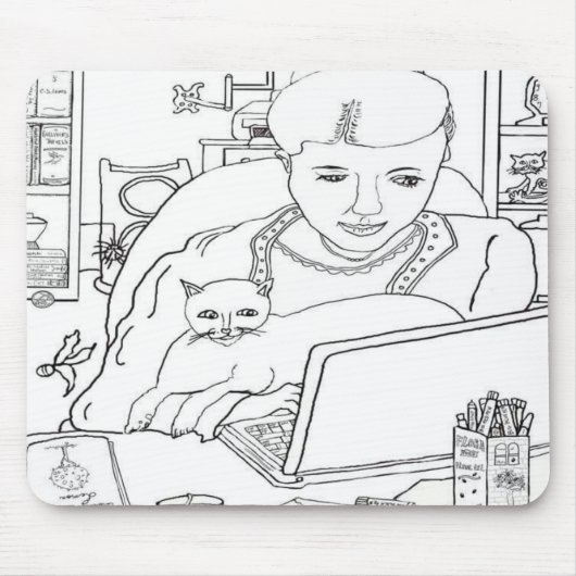 Computer 💻 CAT 🐈⬛ Muismat (Voorkant)