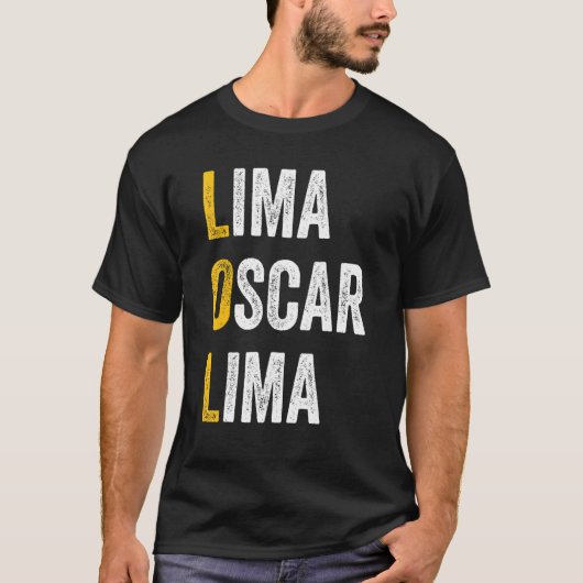 Computer Chat Shortcuts Lima Oscar Lima   Lol T-shirt (Voorkant)