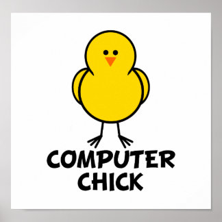 Computer Chick Poster