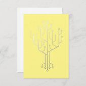 Computer Chip Tree Programmer Coder Engineer Tech Bedankkaart (Voorkant / Achterkant)