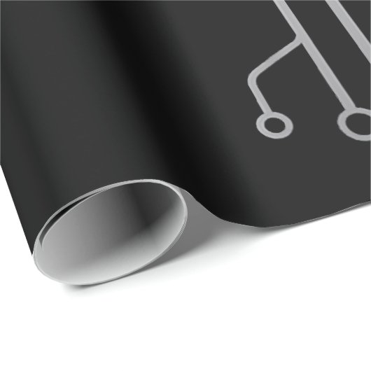 Computer Chip Tree Programmer Coder Engineer Tech Cadeaupapier (Rol Hoek)