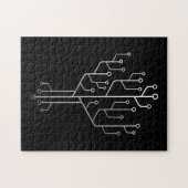 Computer Chip Tree Programmer Coder Engineer Tech Legpuzzel (Horizontaal)