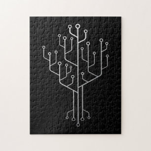 Computer Chip Tree Programmer Coder Engineer Tech Legpuzzel