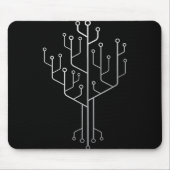 Computer Chip Tree Programmer Coder Engineer Tech Muismat (Voorkant)