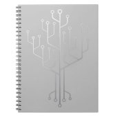Computer Chip Tree Programmer Coder Engineer Tech Notitieboek (Voorkant)