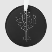 Computer Chip Tree Programmer Coder Engineer Tech Ornament (voorkant)