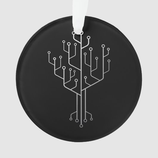 Computer Chip Tree Programmer Coder Engineer Tech Ornament (voorkant)