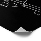 Computer Chip Tree Programmer Coder Engineer Tech Poster (Hoek)