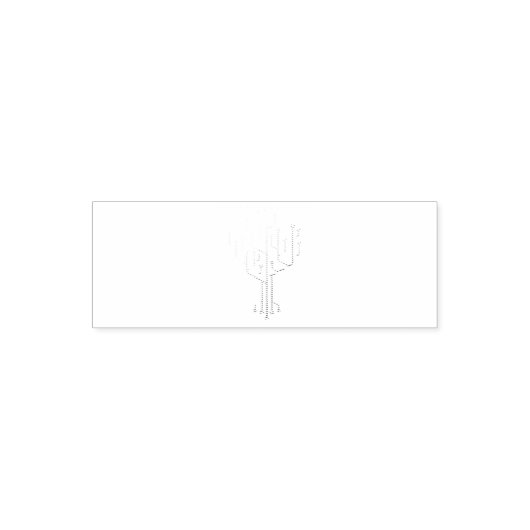 Computer Chip Tree Programmer Coder Engineer Tech Zelfinktende Stempel (Design)