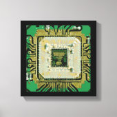 Computer Chip Wall Art Canvas Afdruk (Voorkant)