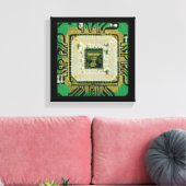 Computer Chip Wall Art Canvas Afdruk (Insitu (Woonkamer))