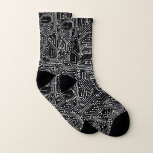 Computer Circuit All-Over-Print Socks Sokken