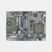 Computer Circuit Board Blanket Fleece Deken (Voorkant (Horizontaal))