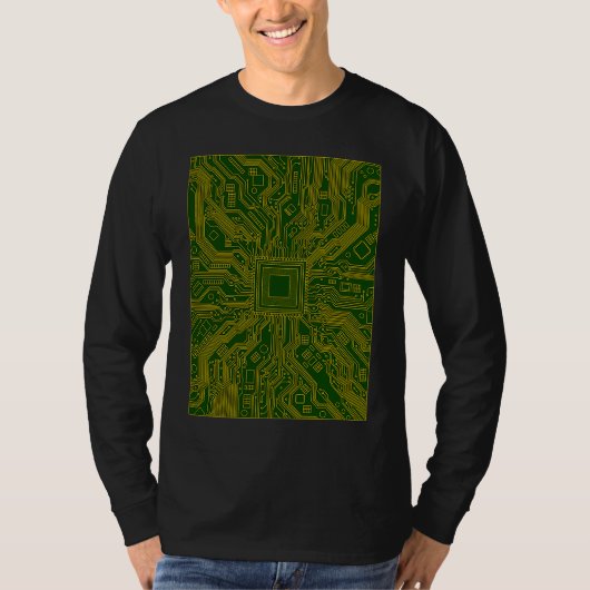 Computer Circuit Board Electronics Technician T-shirt (Voorkant)