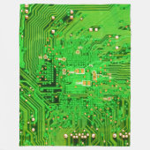 Computer Circuit Board Fleece Deken (Voorkant)