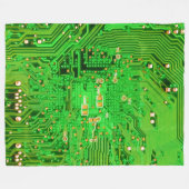 Computer Circuit Board Fleece Deken (Voorkant (Horizontaal))
