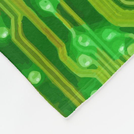 Computer Circuit Board Fleece Deken (Hoek)