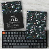 Computer Circuit Board Kinder Robotic verjaardagsf Kaart