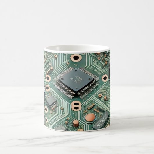 Computer Circuit Board Koffiemok (Center)